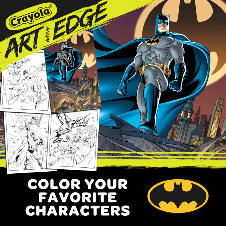Art with Edge Batman Coloring Pages, 28 Sheets